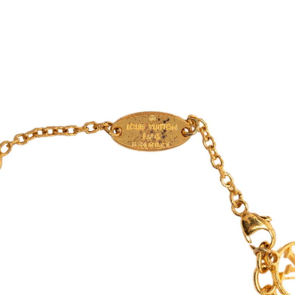 LOUIS VUITTON Gold Monogram Charm Bracelet - Picture 6 of 7